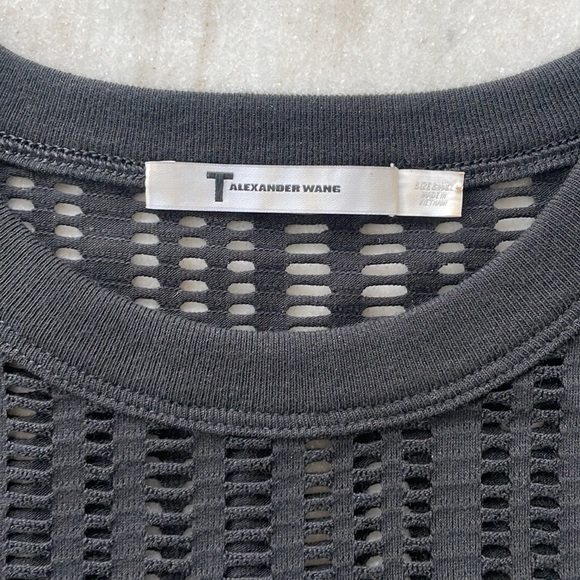 T Alexander Wang Laser Cut Black Mini Dress | Small - Picture 5 of 6